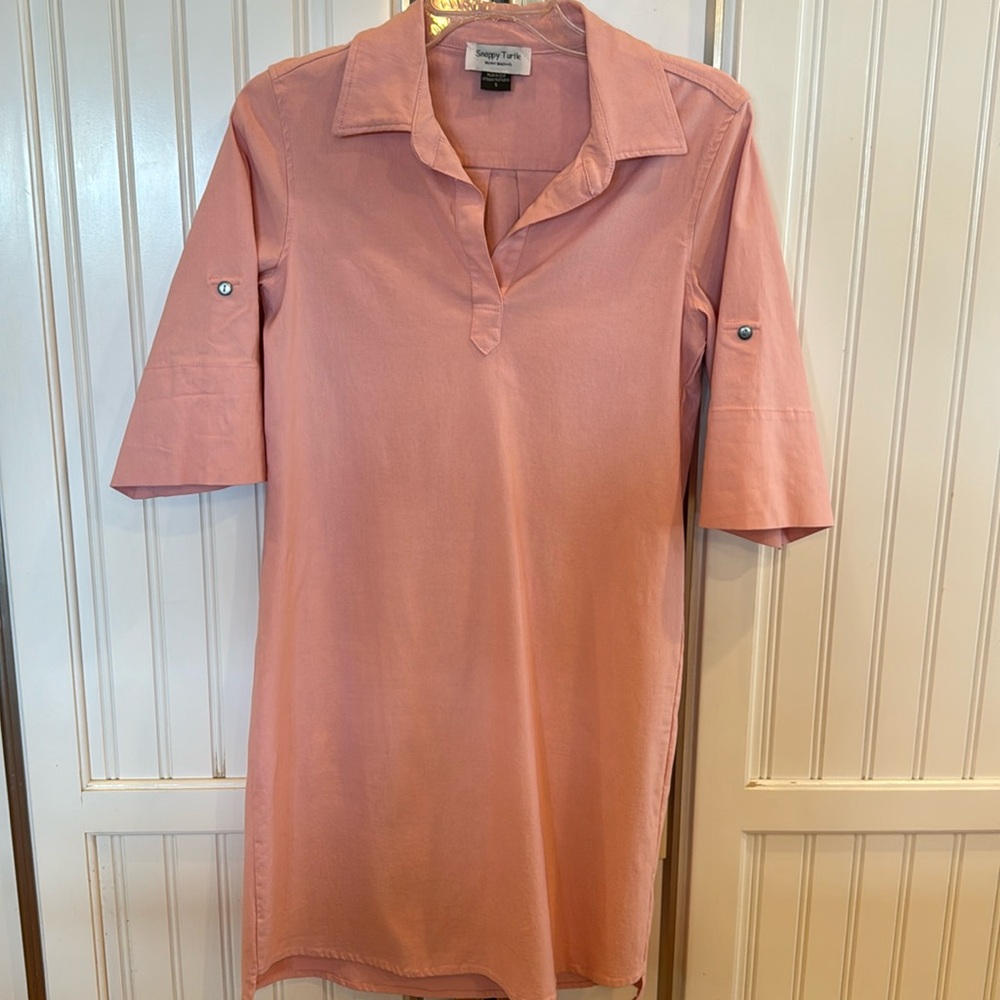 Bundle for $7: Snappy Turtle Boutique pink stretch resort dress (s)